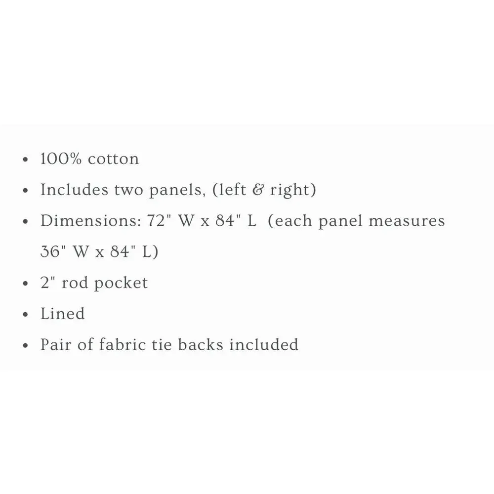 Park Designs Wicklow Yellow Drapes 2 Panel 84” X 72” Primitive Curtains New Tie